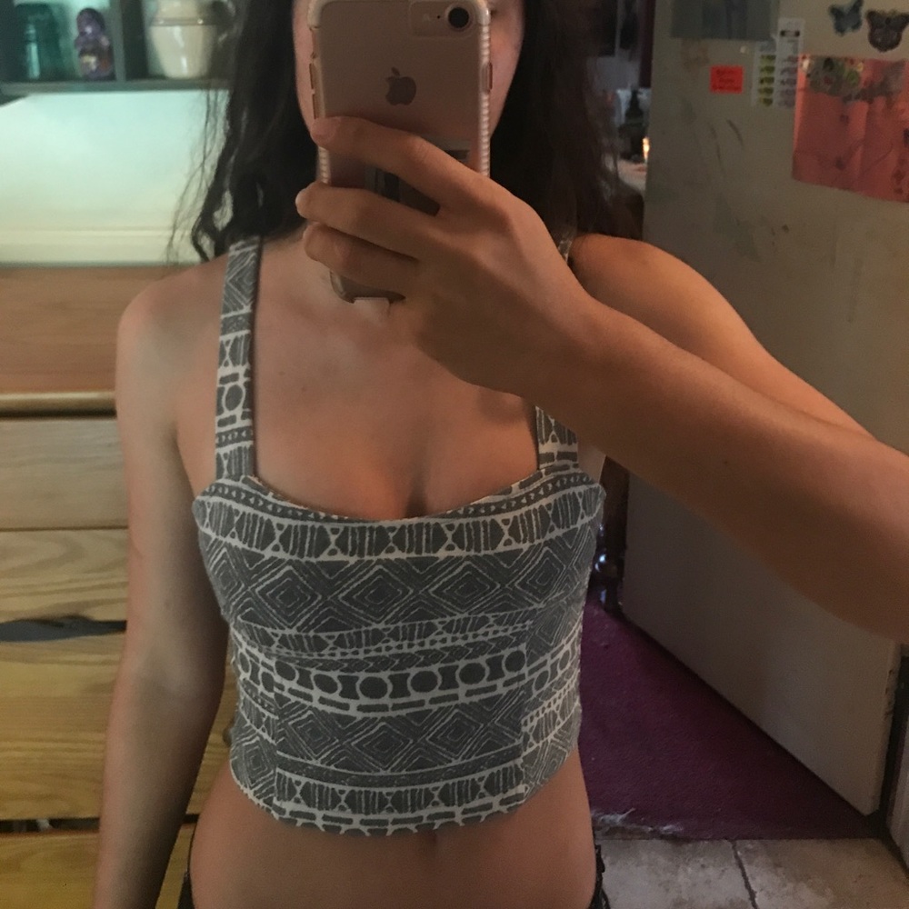 Brandy Melville tribal bustier top