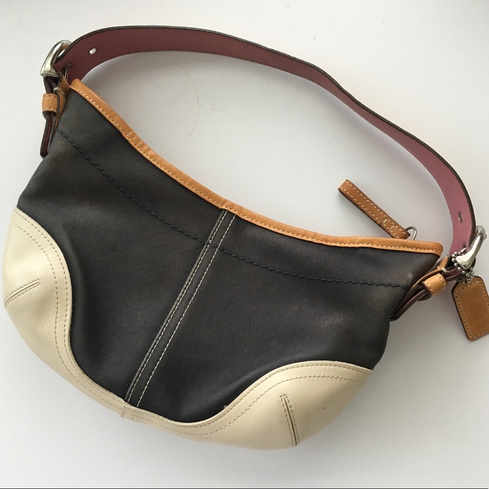 Coach Leather and Canvas Handbag