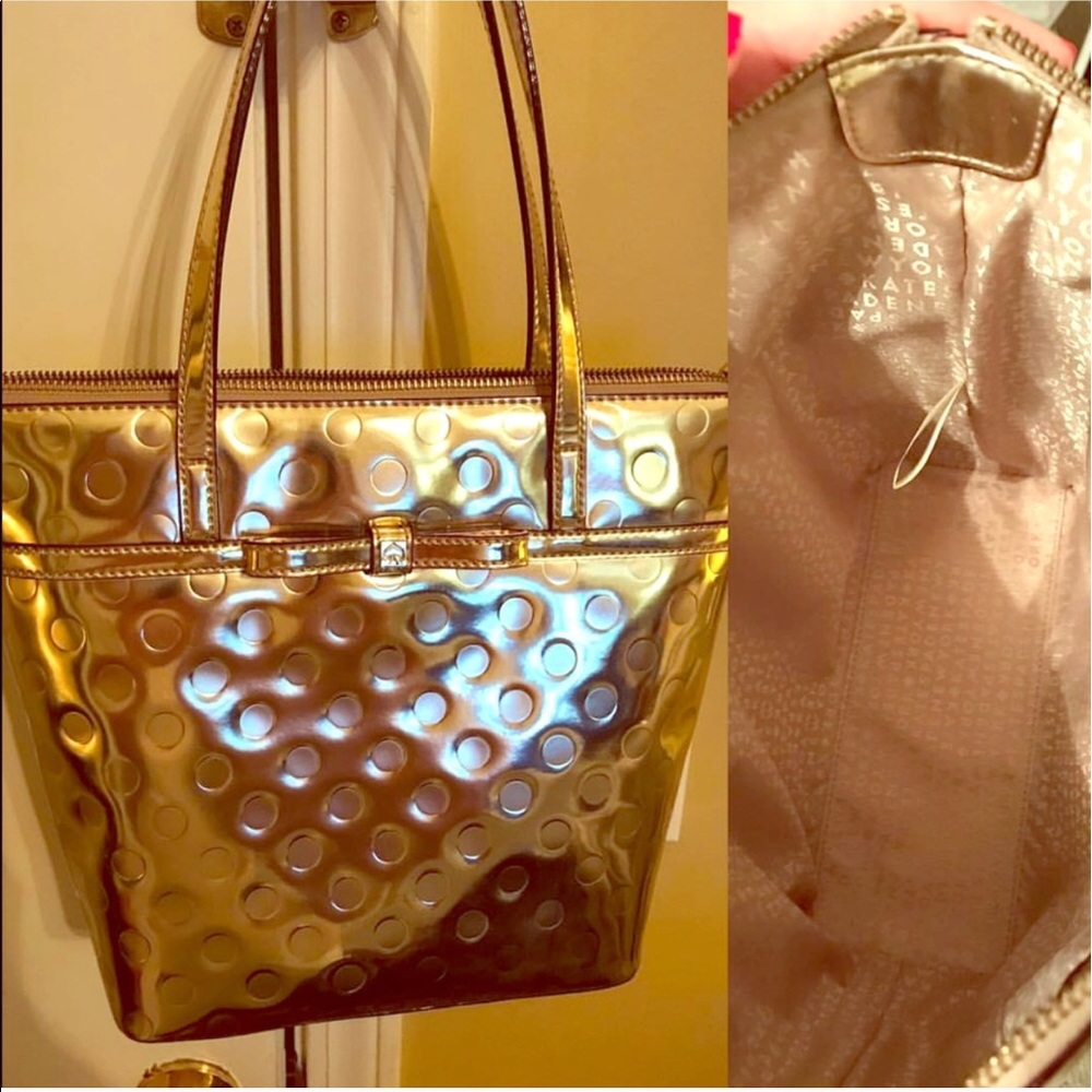 Kate Spade Camellia Street Jeralyn Gold Tote Bag