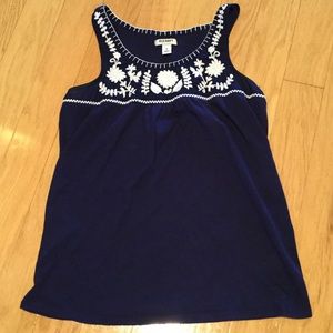 Old Navy Embroidered Tank
