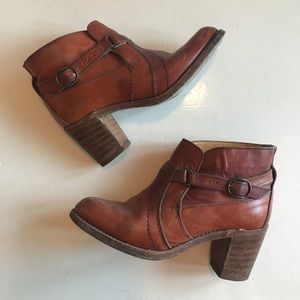 Vintage heeled ankle boots
