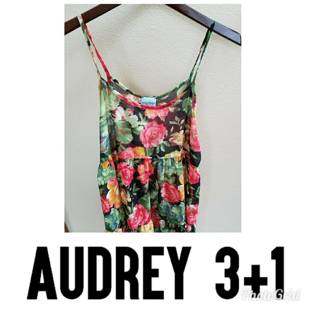 NWT Audrey 3+1 Floral Babydoll Dress/Tunic