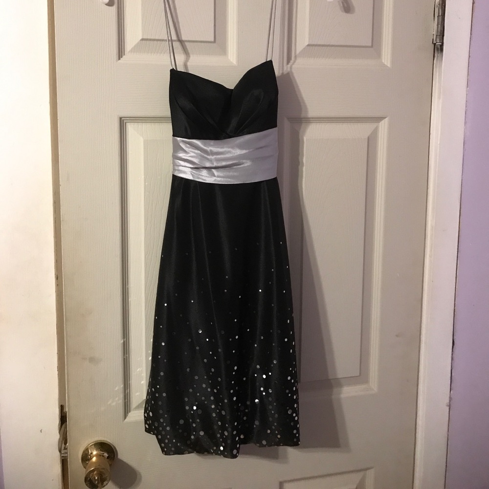 Black and silver dress
