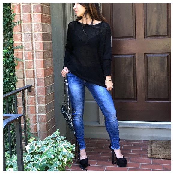 ✨CLEARANCE ✨LAST ONE ✨Paris side tie up jeans - Picture 4 of 8