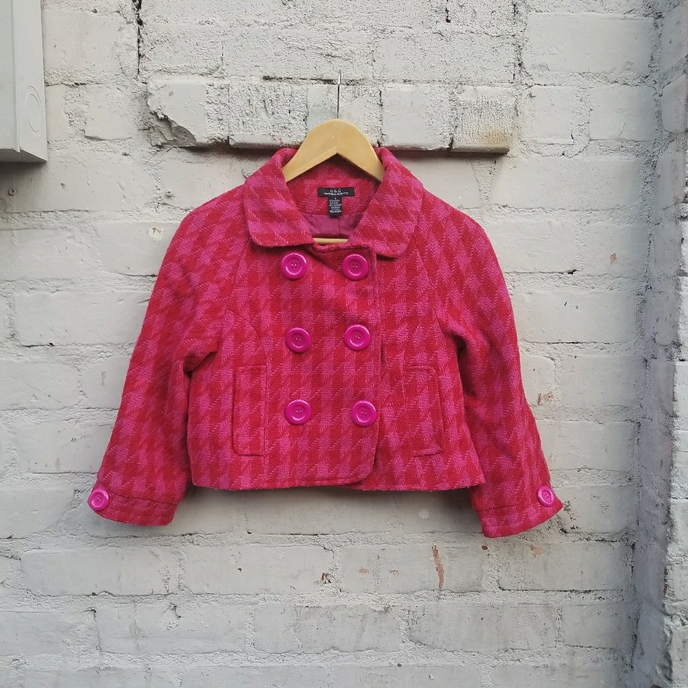 O&G cropped wool pea coat