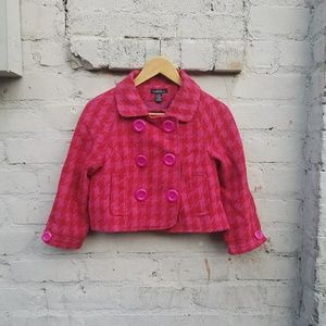 O&G cropped wool pea coat