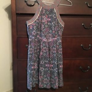 Grey Floral Spring/Summer Dress