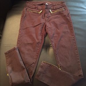 Michael Kors Dark Brown Skinny Jeans Sz 2 Michael Kors Dark Brown Skinny Jeans Sz 2