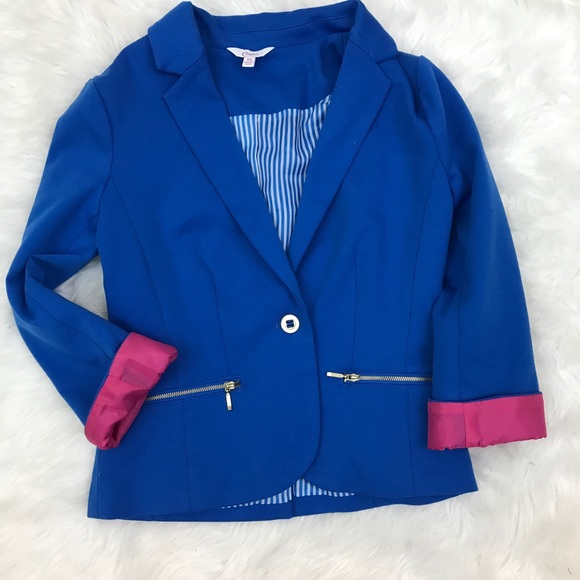 Candie's Jackets & Blazers - Candie's Blue and Pink Blazer Juniors XS