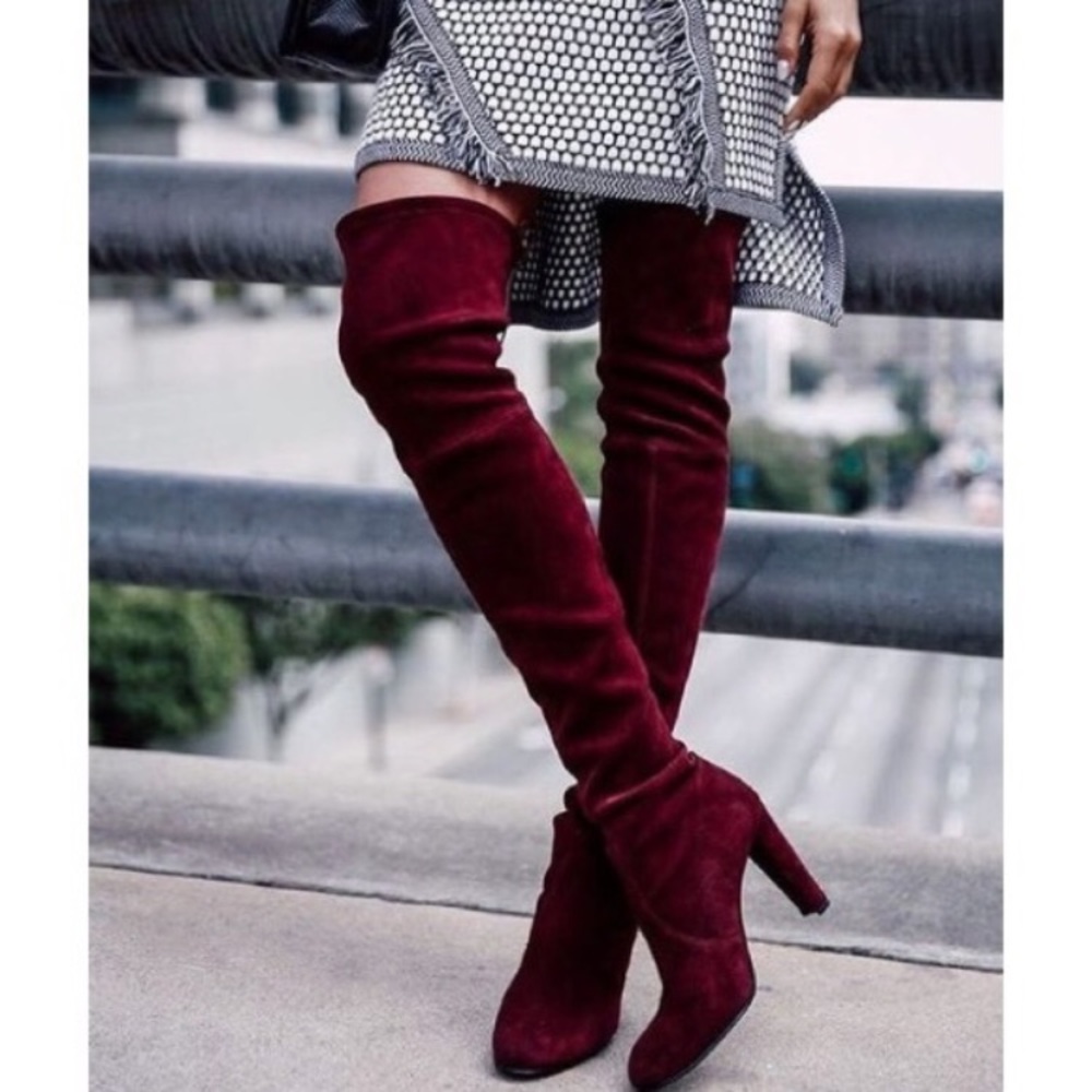 New!!! Wine over the knee boots!!