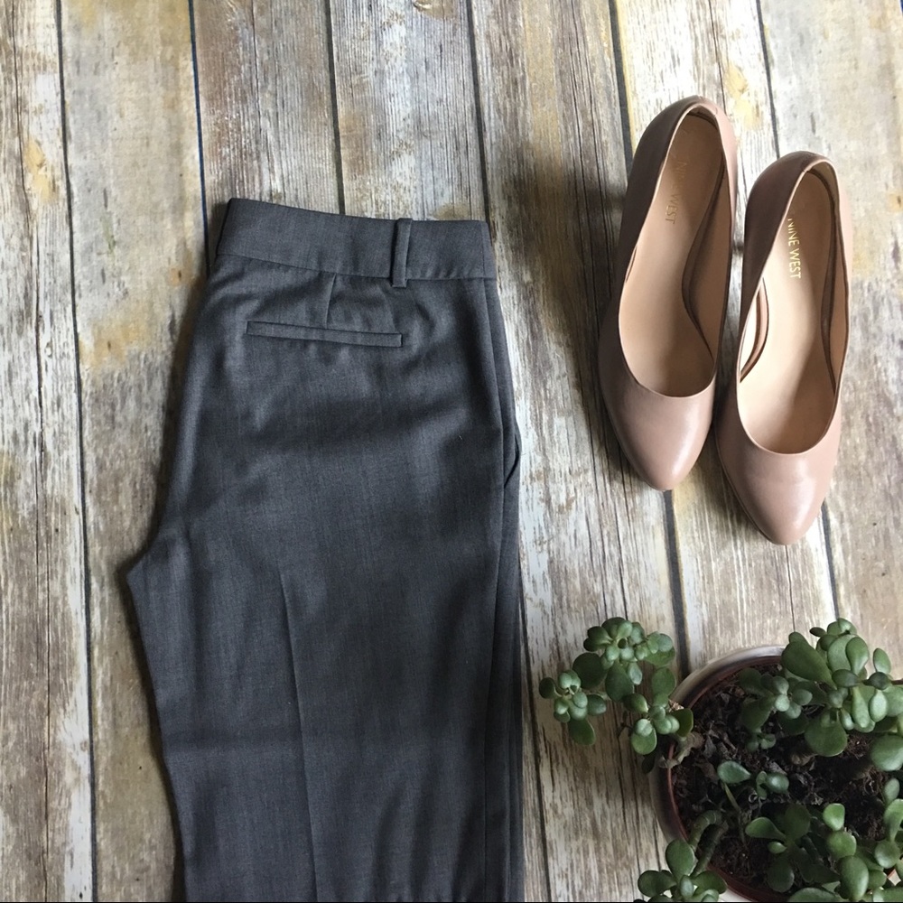 J.Crew Charcoal grey work/Suite Trousers in Wool.