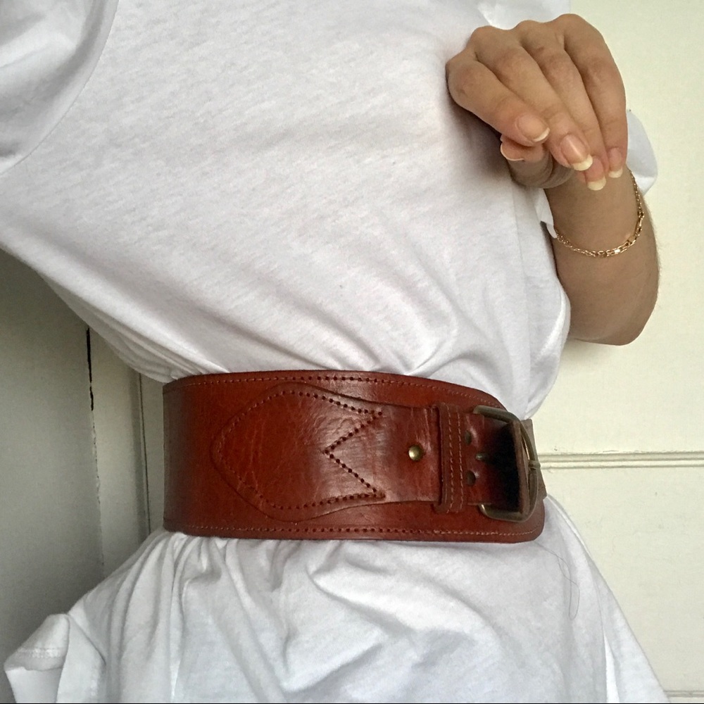 Vintage leather belt