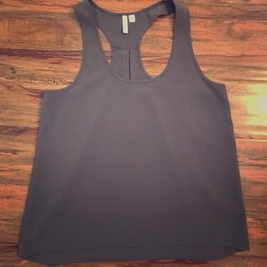 Grey tank blouse