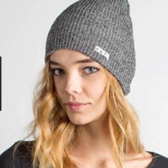 Neff Accessories - Black & white heathered Neff beanie slouchy