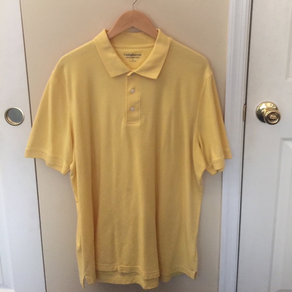 Yellow polo shirt, NEVER WORN!!!