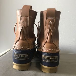 L.L. Bean  8" duck boot navy