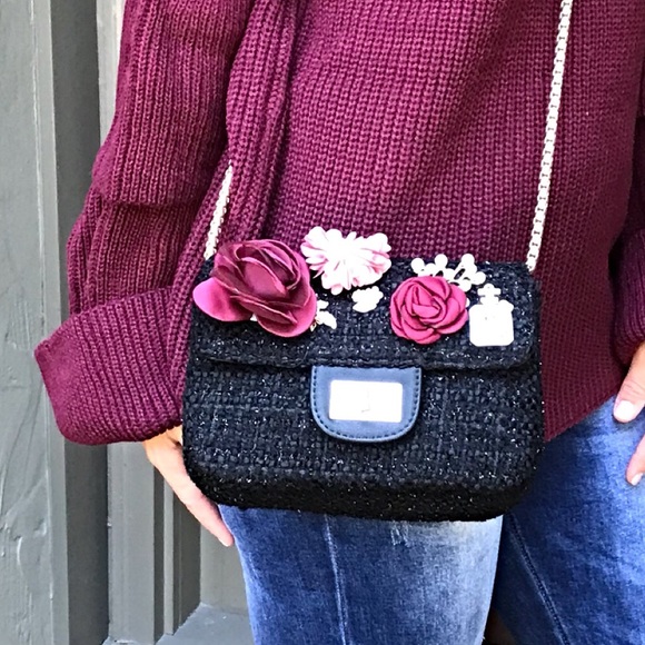 ✨LAST ONE✨Paris gorgeous Coco Rose embellished bag - Picture 3 of 8