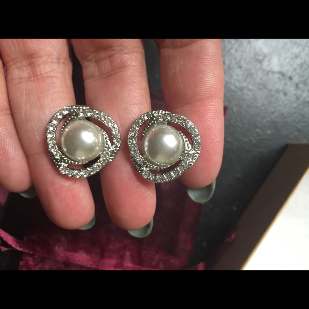 Custom Crystal and Pearl 0g plugs NEW single flare