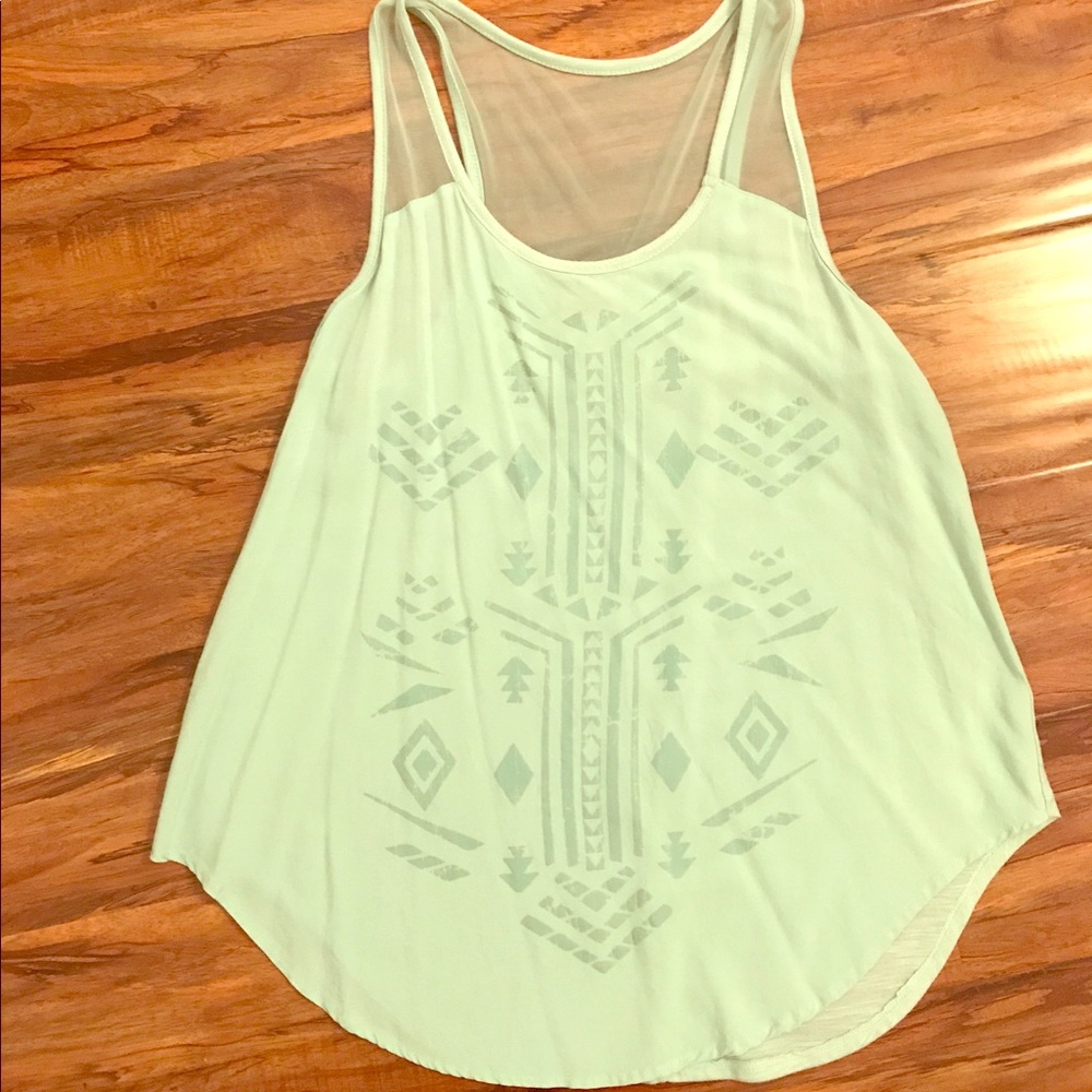 Aztec print tank top