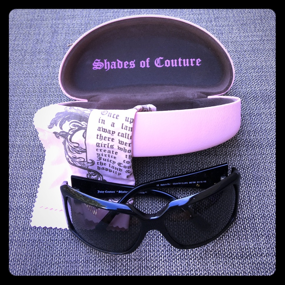 Black Juicy Couture sun glasses