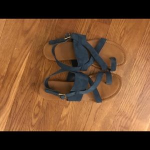 Franco Sarto Blue Suede Sandals Franco Sarto Blue Suede Sandals