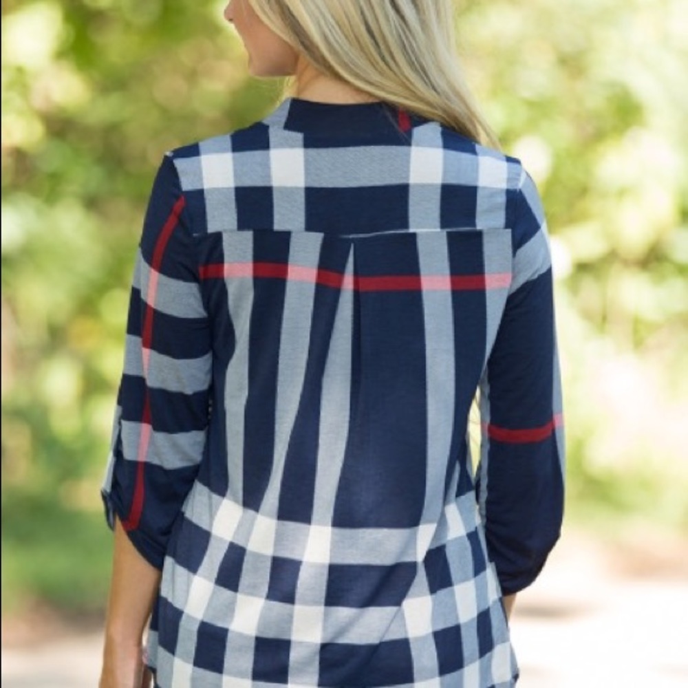 Plaid tunic - Picture 3 of 4