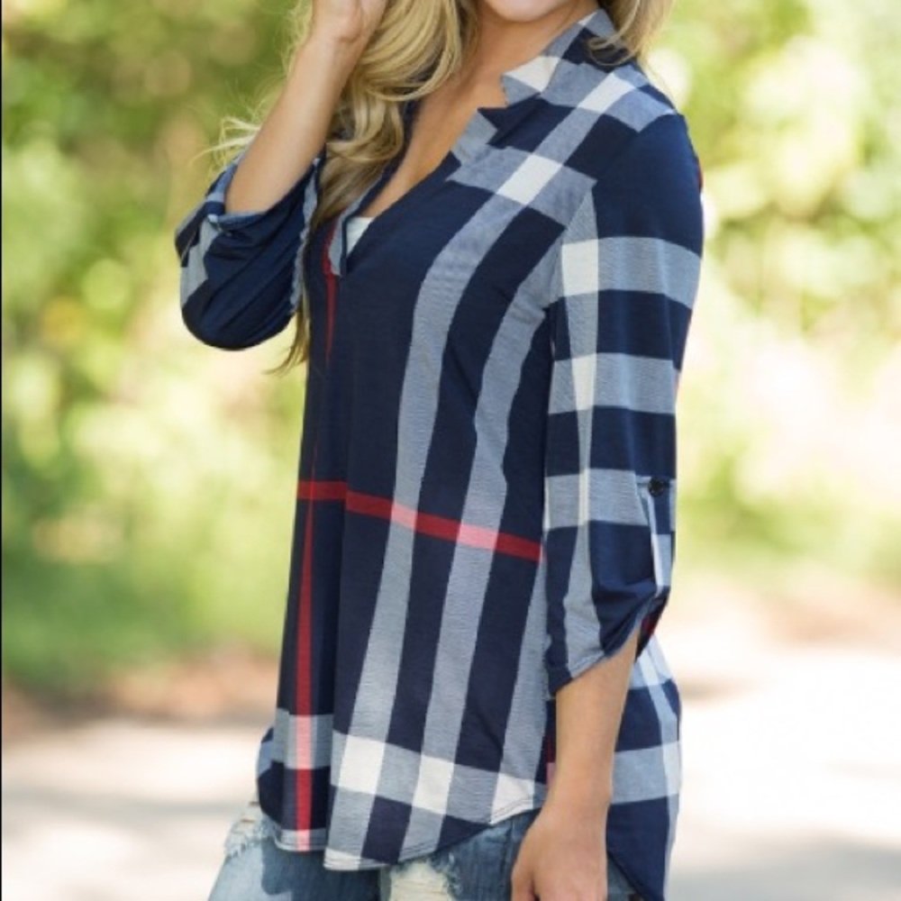 Plaid tunic - Picture 4 of 4