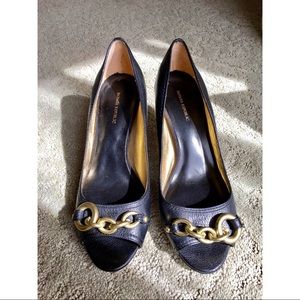 Banana Republic Black Leather Peep Toe Pumps 👠 Banana Republic Black Leather Peep Toe Pumps 👠