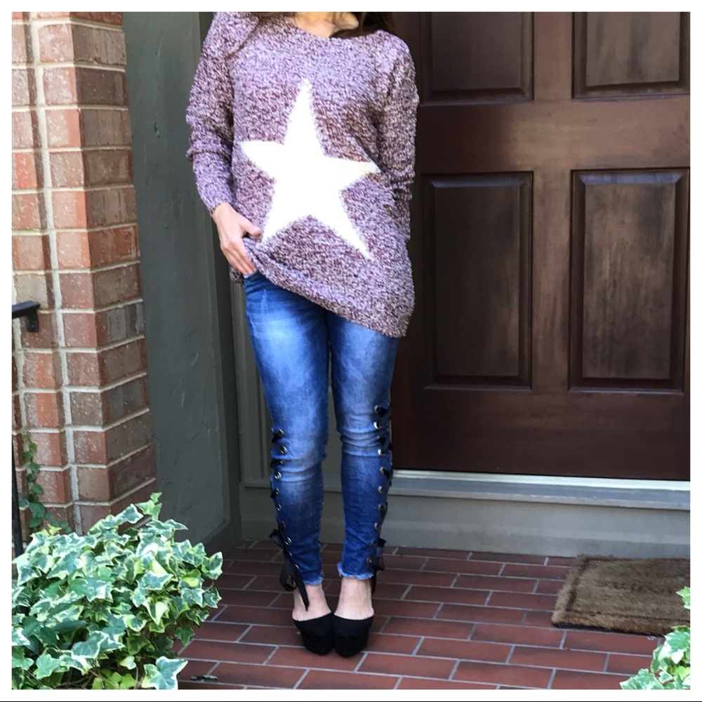 ♦️PARIS LAST ONE SALE♦️star sweater - Picture 2 of 7