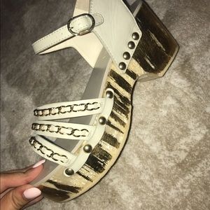 Chanel Chain Wedge Sandals Chanel Chain Wedge Sandals