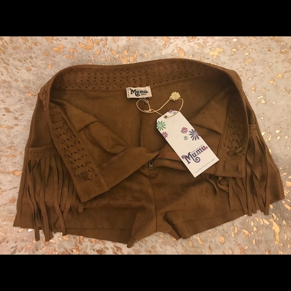 NWT Suede fringe Show Me Your Mumu shorts - Picture 4 of 8