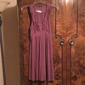 Ruffled Mauve Dress