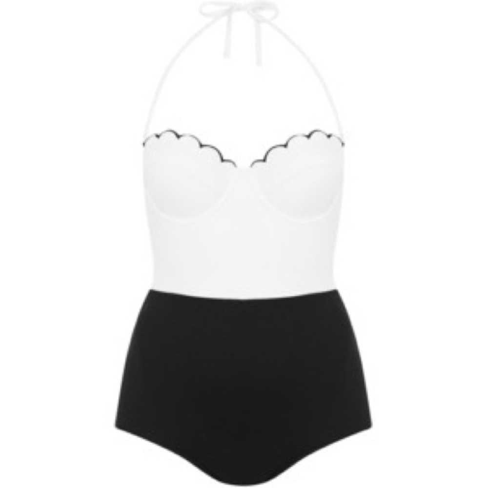 Scalloped swimsuit