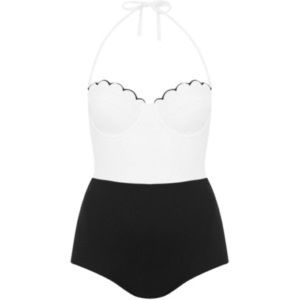 Scalloped swimsuit