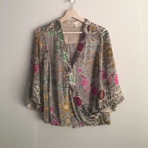 Floreat wrap Blouse