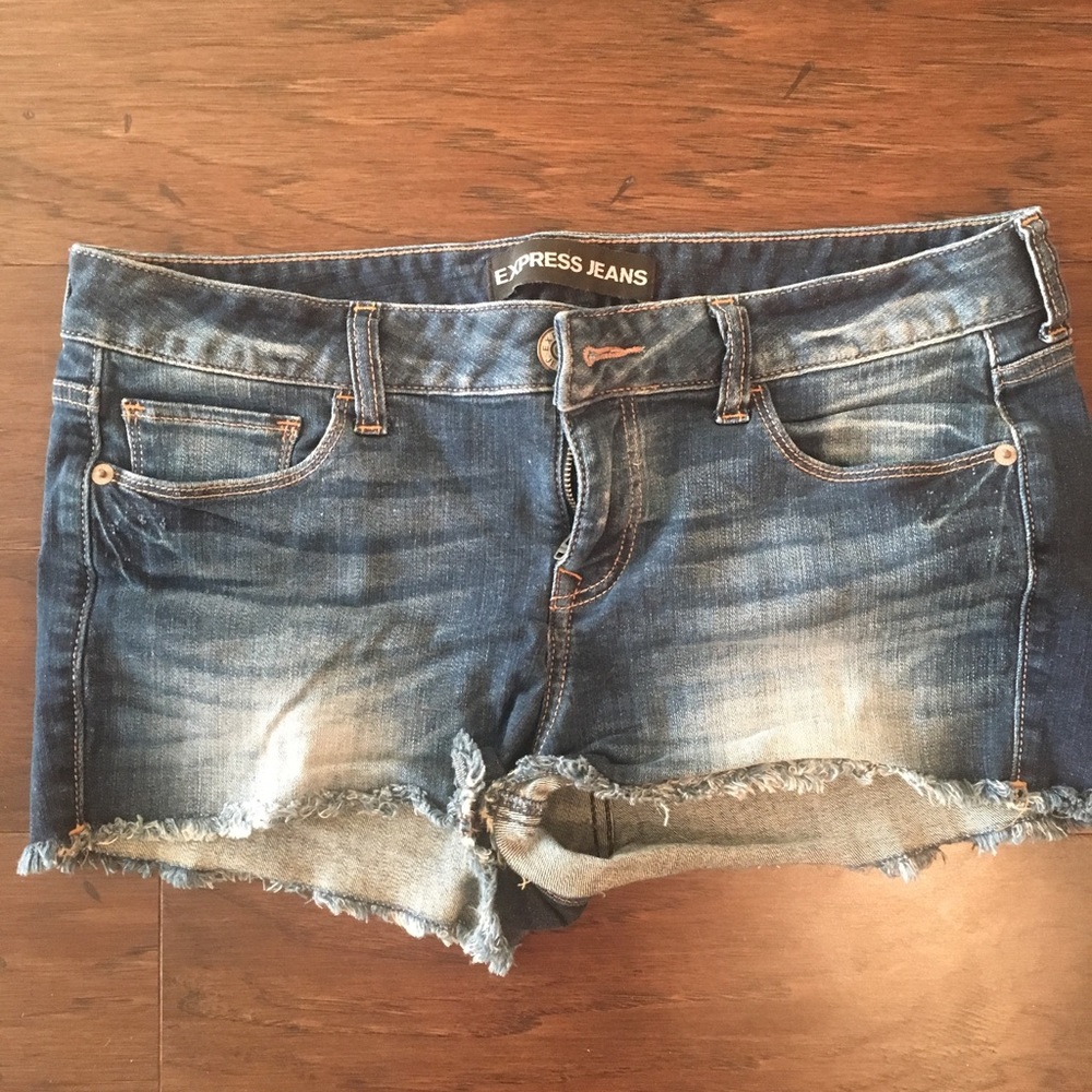Express Cut Off Jean Shorts