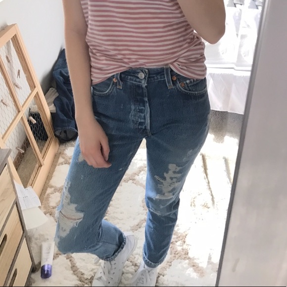 Re/done high rise jeans - Picture 3 of 5