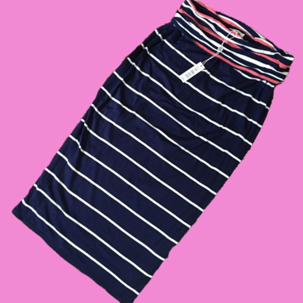 MAX STUDIO STRETCH STRIPE PENCIL SKIRT | NORDSTROM