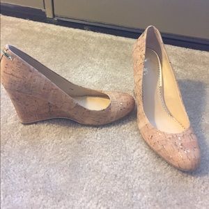Never worn cork wedges
