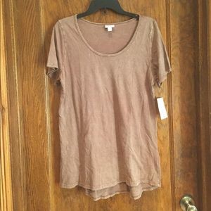 WEEKEND SALE! BNWT BROWN Mineral Wash Classic T!