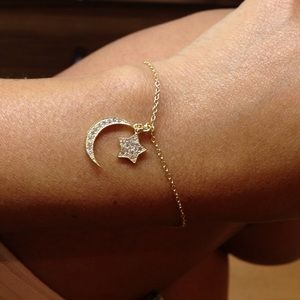 Moon and star bracelet