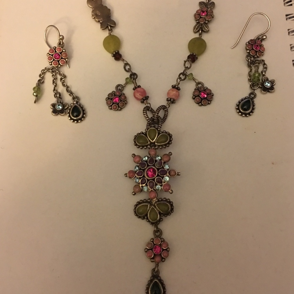 Barse Vintage Sterling Silver Necklace/Earring Set