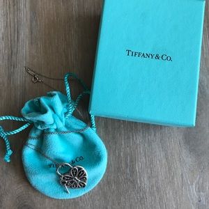 Tiffany & Co. Filigree Heart Pendant w/ Key Tiffany & Co. Filigree Heart Pendant w/ Key