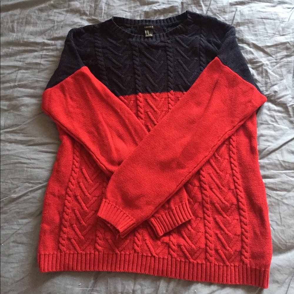 Forever21 Colorblock Sweater