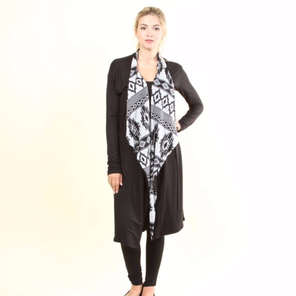 Native Print Cardigan