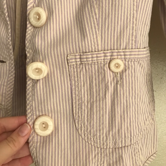 Pink pinstriped blazer - Picture 2 of 5