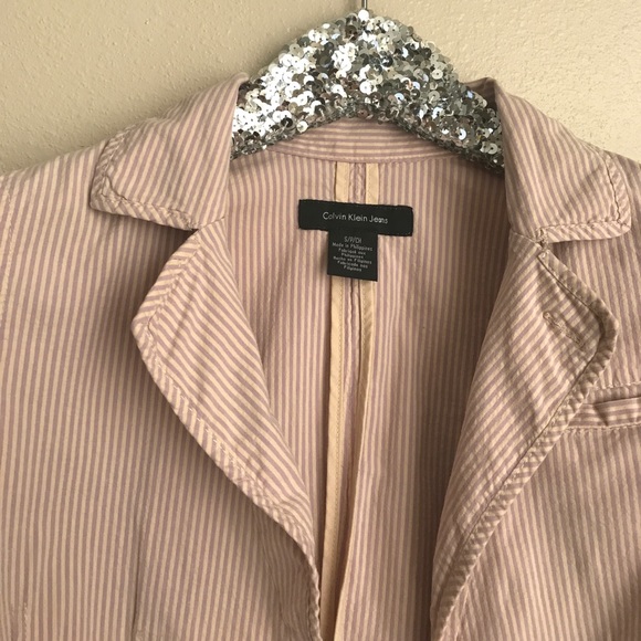 Pink pinstriped blazer - Picture 3 of 5