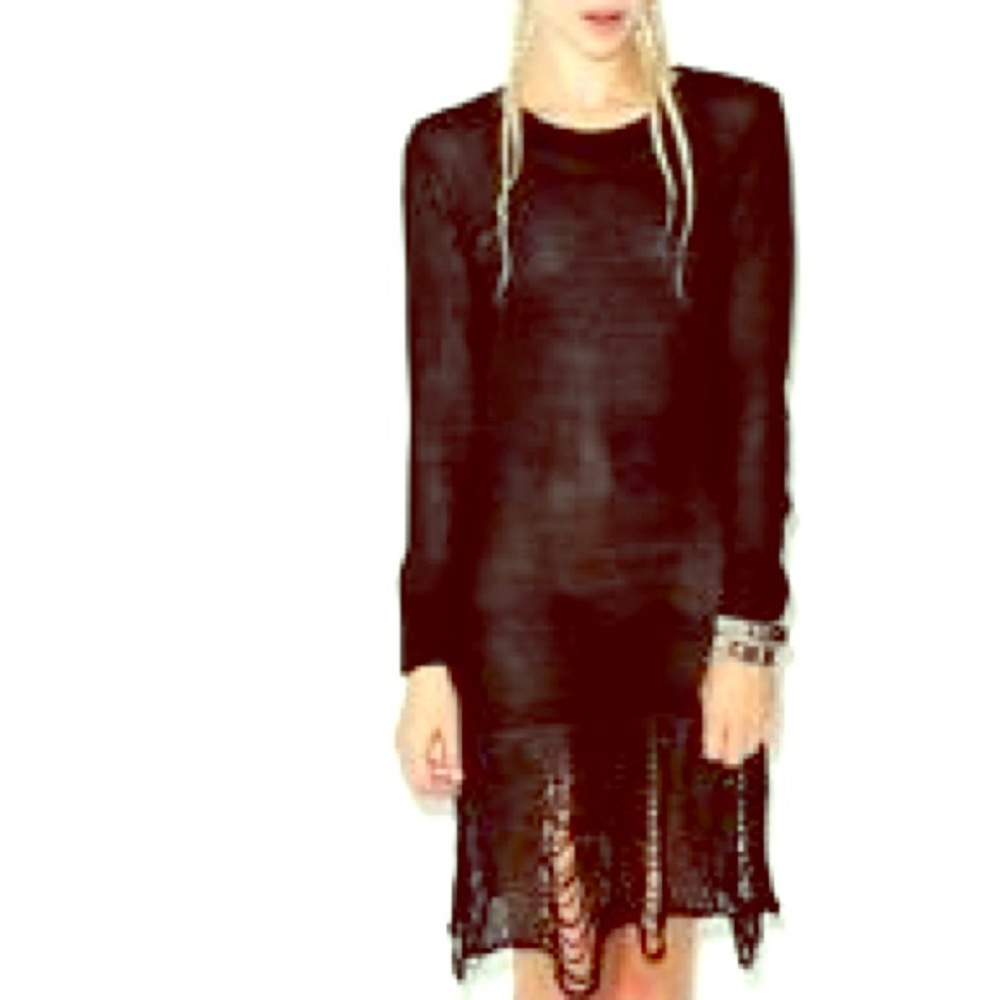 UNIF Distressed Sweater Dress