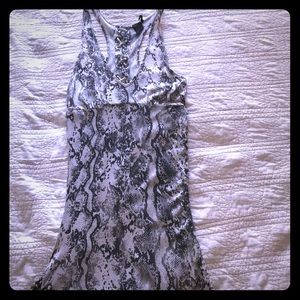 Snakeskin pattern Guess racerback tank