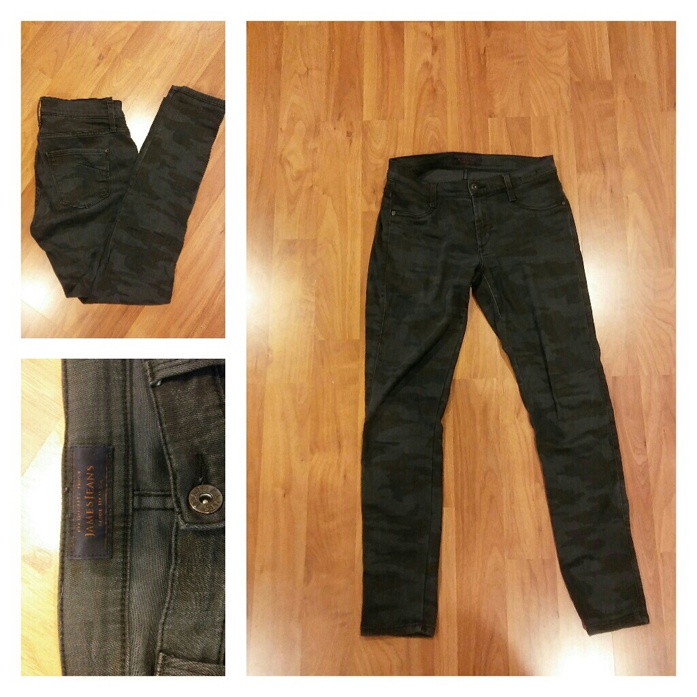 James Twiggy Jeans. Grey /Black Camouflage.